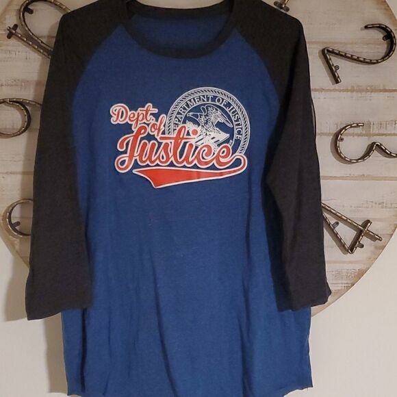 Department of Justice baseball athletic tee - Picture 1 of 2